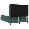 Box Spring Bed with Headboard Dark Green 190 x 140 cm Velvet