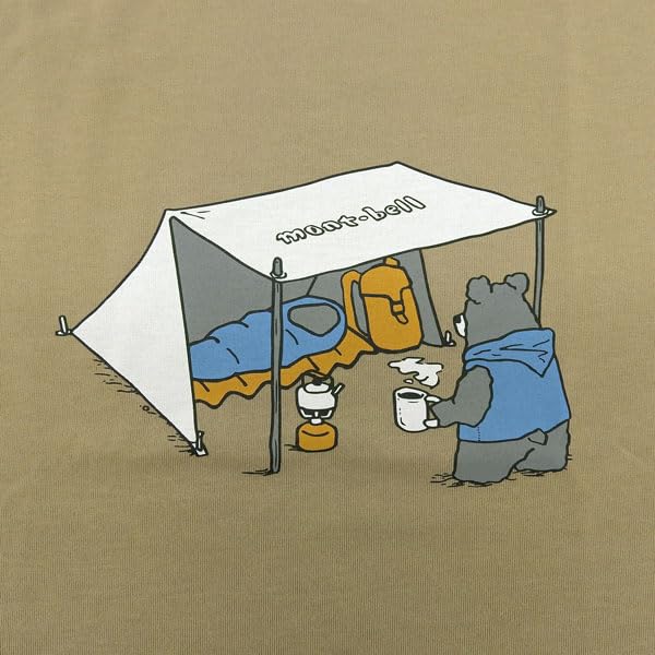 Футболка montbell wickron camp bear с защитой от УФ 1114729 бежевый XL