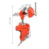 360° Rotating Mini Rotating Clamp Vise Swivel Base Table Clamp Vise Heavy Duty Vise  Woodworking
