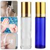 3/12Pcs Essential Bottles Refillable Oil Roller Bead Clear Glass Empty Bottle with Stainless Steel Roller Balls