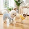 Cute Cartoon Doll Pet Four‑Legged Jumpsuit Soft Breathable Home Pajamas with Button Belly Design for Small Dogs Cats Teddy Bichon Daily Dress