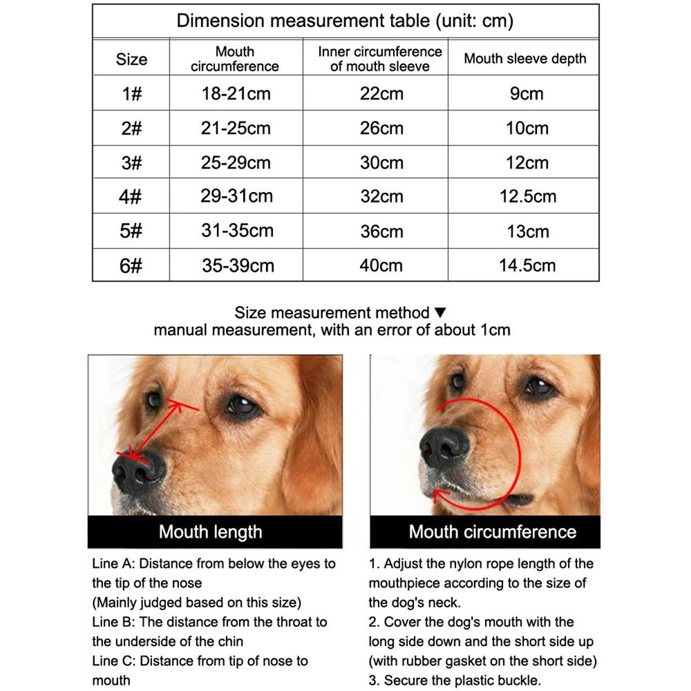 Dog Comfy Breathable Basket Muzzle Guard Against Biting And Barking Medium And Large Dog Mask Anti-barking Muzzle For Pets