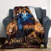 Elvis Presley Personalized Name Blanket Gift Personalized Blanket Comfortable Great for Seaside Couch Home Decor Picnics All-Season Use