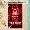 Beach TowelNottingham Forest FC Custom Name Text Personalized Soft Towel for Beach Pool Indoor Home Decor Gift