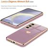 Чехол - BOOLING - для Samsung Galaxy S24 Plus - Узор Сердце - Мягкий Силикон - Роскошный Фиолетовый