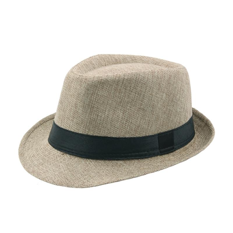 Мужская и женская соломенная шляпа-федора Trilby Cuban Sun Cap Panama Short Brim Floral Summer