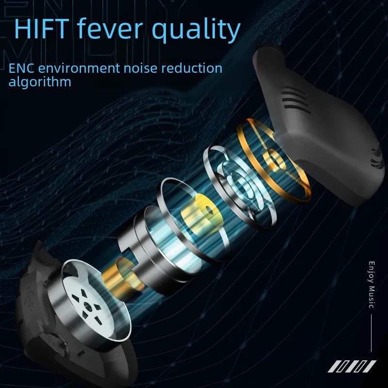 Спортивные беспроводные наушники Cross-Border Air Pro Bone Conduction с длительным сроком службы батареи, совместимы с Apple и Android