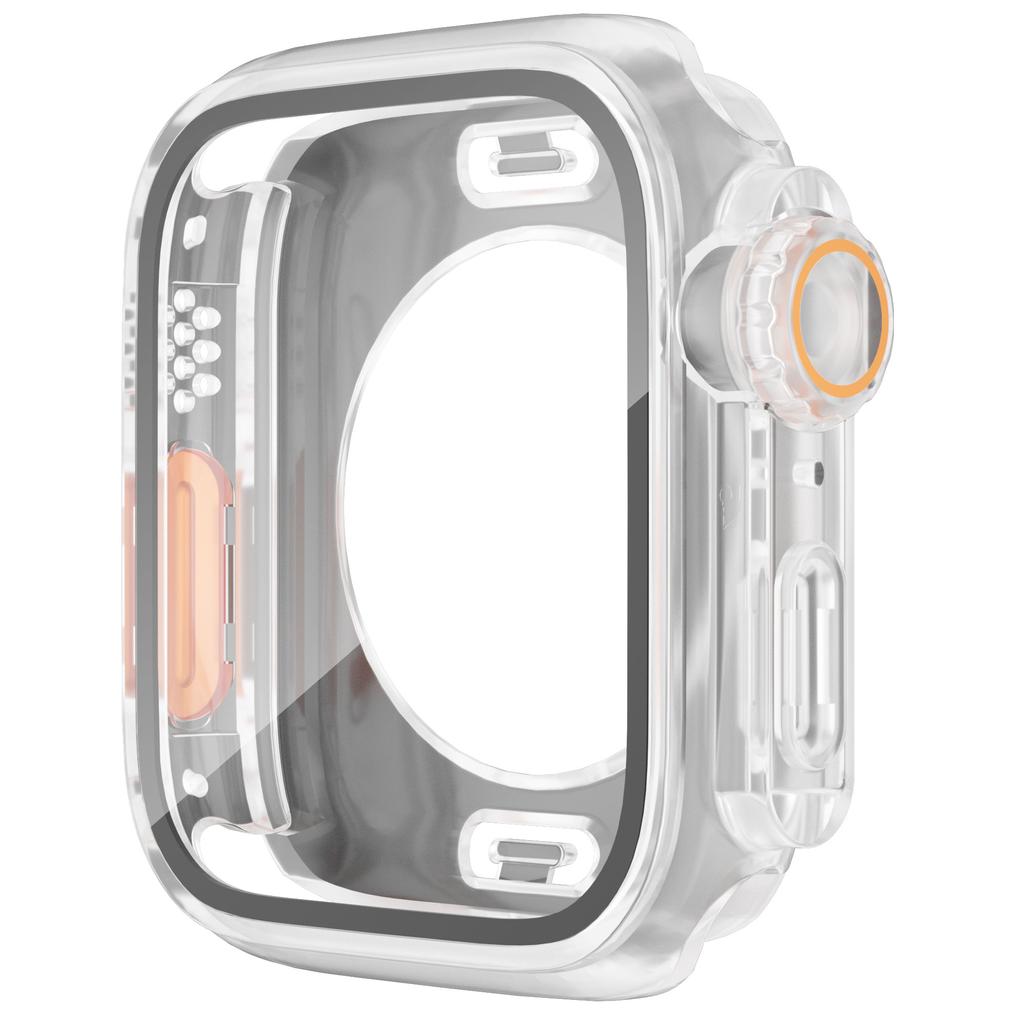 Обновленный чехол для Apple Watch 8 7, 45 мм, защитная пленка для экрана, жесткое закаленное стекло ПК, IWatch Series 4, 5, 6 Se, 44 мм, сменный чехол на Ultra 49 мм