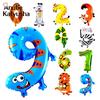 1Pcs 16 Inch Animal Number Foil Inflatable Balloons Kids Party Birthday Decoration Air Balloon