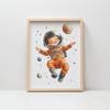 Plakat Mały Kosmonauta Plakat Mały Kosmonauta, 40X50 Cm, Rama Aluminiowa Czarna, Papier Matowy 230 Gsm