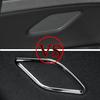 For VW Volkswagen Golf 7 MK7 7.5 MK7.5 2014-2019 ABS Chrome Interior Rear Stereo Speaker Cover Circle Trim 2pcs Car Styling