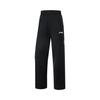 Li Ning Table Tennis Series Casual Straight Leg Mid Waist Knitted Sports Pants Women Bottoms Black AKLV282-1