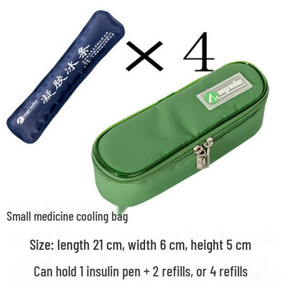 Large Insulated Portable Outdoor Medicine Cooler Bag for Insulin with Ice Pack