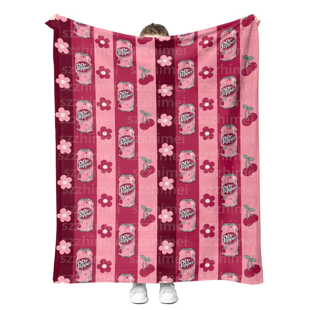 Новые Модные Мягкие Пледы из Флиса и Фланели с Возможностью Индивидуальной Печати, Напиток Dr Pepper, Dr.Peppered