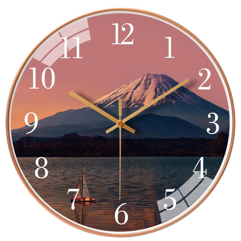 10-дюймовые 25 см Креативные настенные часы Гостиная Простые Современные Бесшумные Бесшумные Кварцевые Часы Поколение Круглые Часы Премиум