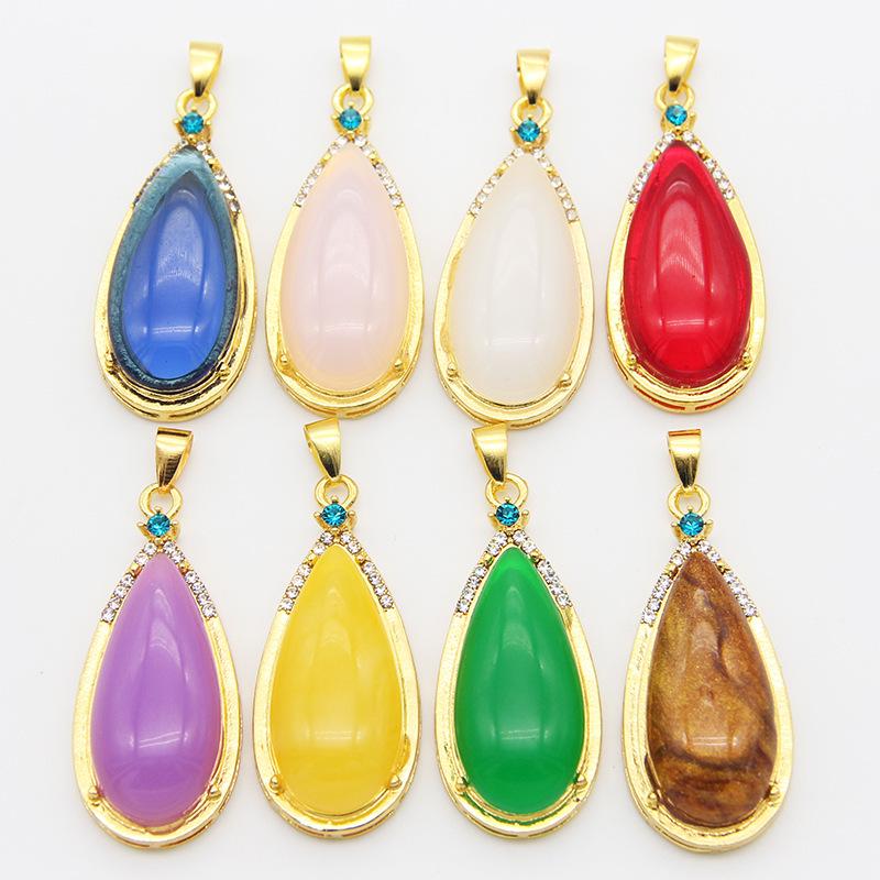 Позолоченное нефритовое ожерелье с подвеской Pixiu & Guanyin Buddha