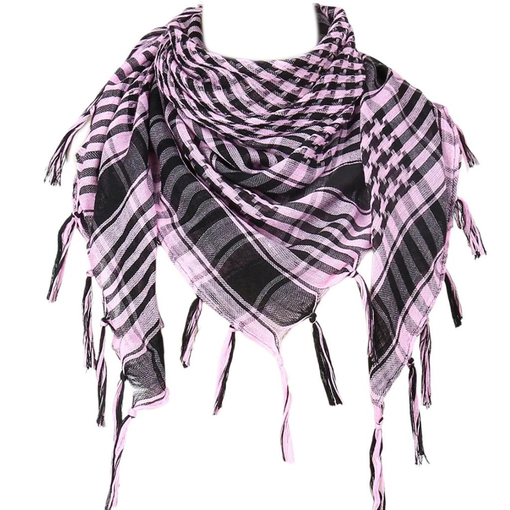 Стильный шарф Шемаг, бахрома, клетчатая арабская шаль для мужчин и женщин, мусульман, пылезащитный головной убор, пустынный шейный платок