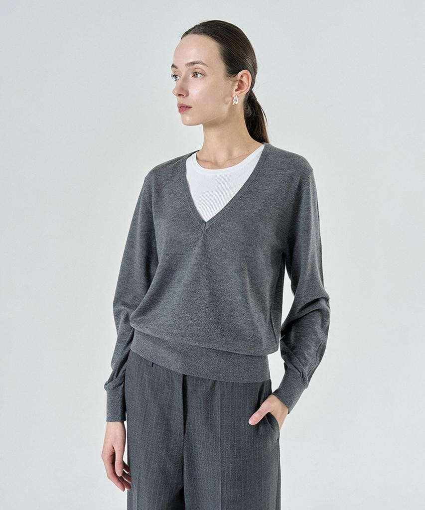 PELOTE Merino Deep V-Neck Knit (3 Colors)