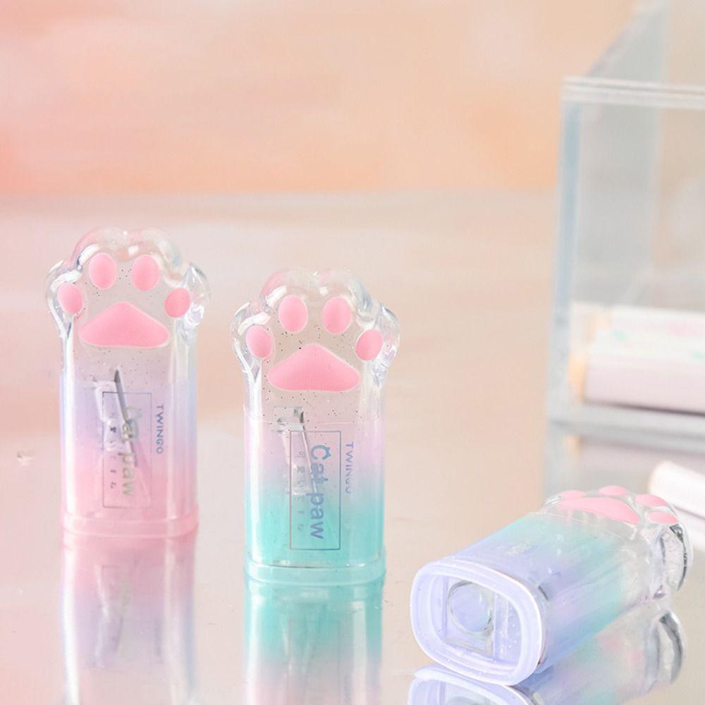 Милые канцелярские принадлежности Портативные школьные принадлежности Точилка для карандашей в виде кошачьей лапки Студенческие канцелярские товары