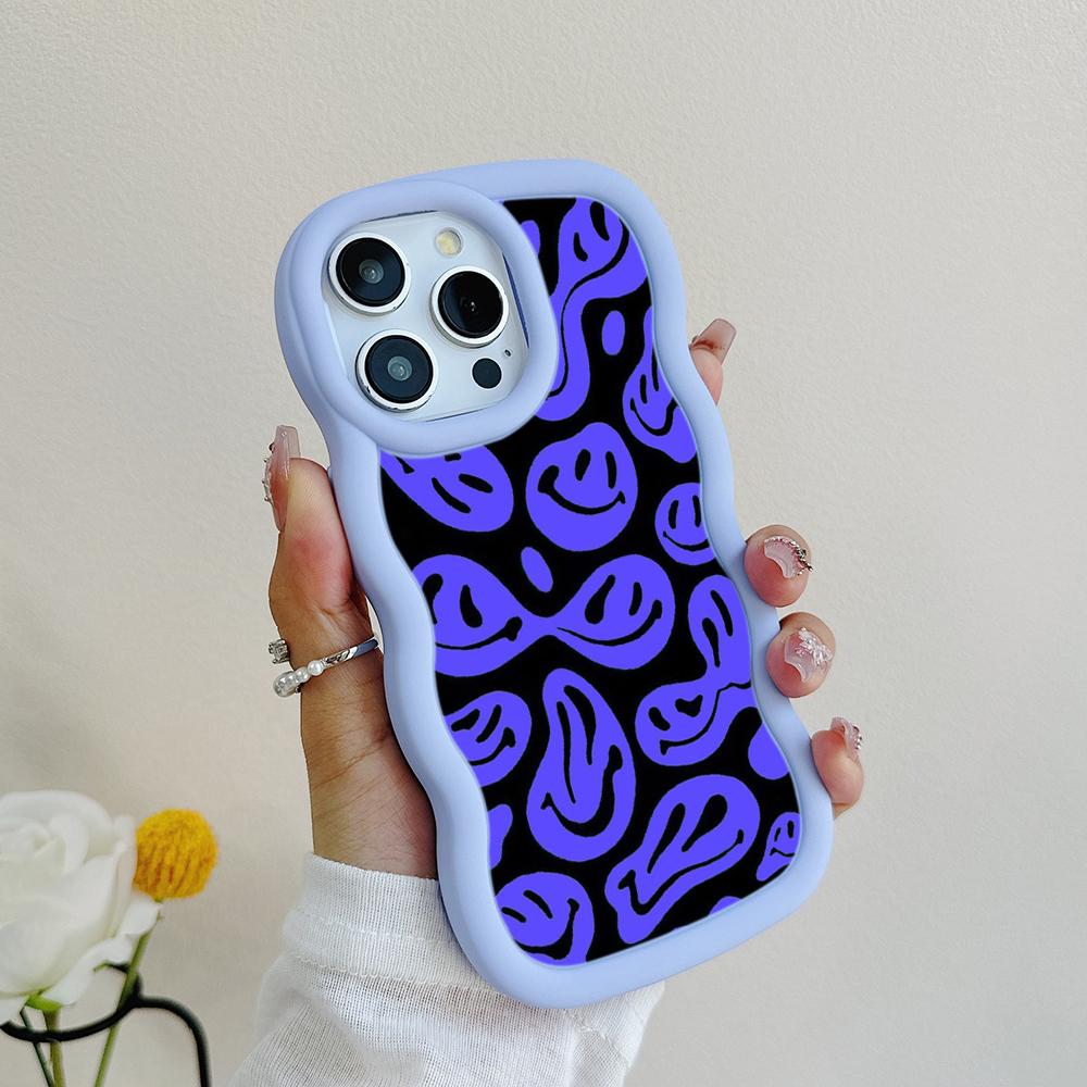 Ae88 Lovely Smiley Art Protective Phone Cases for Samsung S24 Plus S23 Ultra A14 A55 A06 Honor X9b Motorola OnePlus Big Wave TPU Back Cover