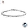 2.5mm Full Diamond Bracelet Ins Niche Design 2022 New Simple Pure Silver Light Luxury Girl's Best Friend Gift
