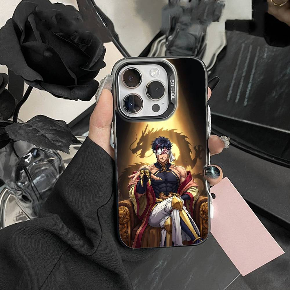 Чехол для телефона с изображением Аниме Запись о Рагнарёке Для iPhone17, 16,15,14,13,12 Pro Max Черный Конфетный Матовый Ударопрочный Чехол