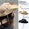 1 Piece Western Cowboy Hat For Women Men-Proof Hat Outdoor Fishing Camping Alpine Cap Summer Uv Bucket Hat