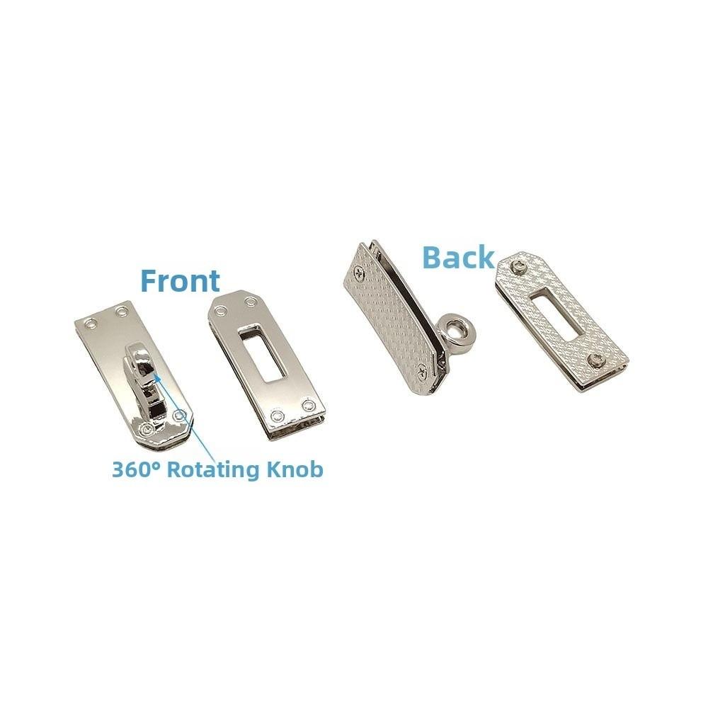 Zinc Alloy Turn Locks Swivel Design Clasp Buckle Portable Belt Buckle  Accessory Making