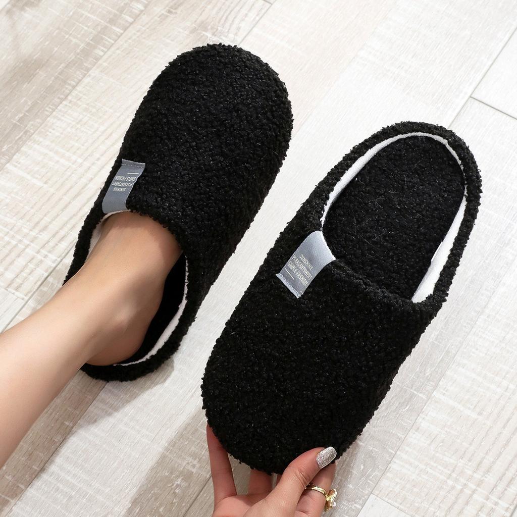 Soft Sole House Cotton Slippers with Quiet Lightweight Indoor Home Shoes