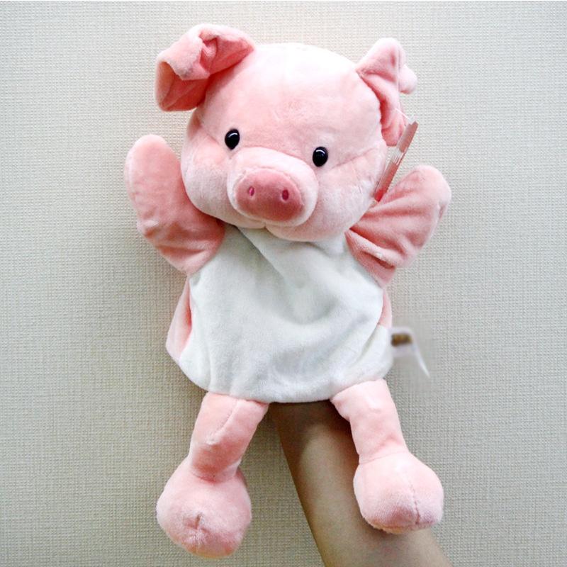 Interactive Animal Plush Toys Cartoon Hand Puppets For Early Learning