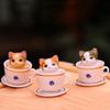 8 шт./набор Кавайные Гашапон Игрушки DIY Щенячий Котенок Миниатюрный Мини Собака Кошка Украшения ПВХ Садовый Орнамент