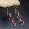 Gemstonefactory Big Promotion 925 Silver Vintage Red Sea Sediment Magic Women Ladies Gifts Dangle Drop Earrings