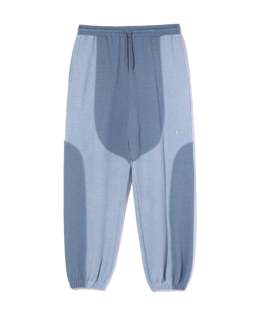CRITIC Incision Pigment Jogger Sweatpants Blue