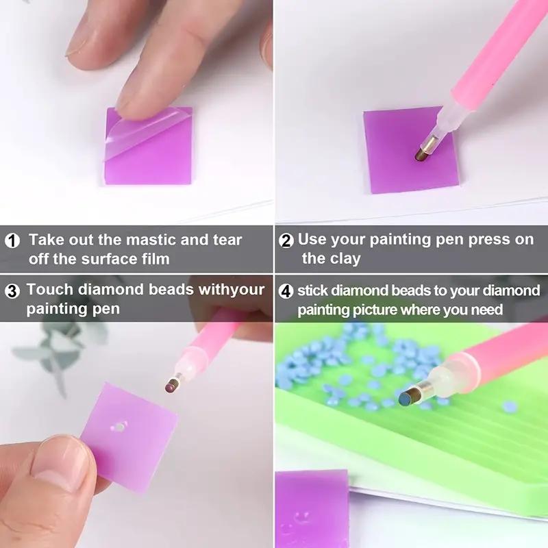 DIY Diamond Painting Glue Clay Painting Wax for 5D Diamond Painting Drilling Embroidery (2×2cm)
