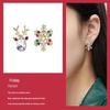 S925 Silver Snowflake Earrings Set: Elegant Week-Long Gift for Girlfriend