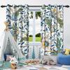2 шт. Роскошные шторы с цветами в стиле бохо для дома, спальни, гостиной, затемняющие, теплоизоляционные, шумопоглощающие, светонепроницаемые шторы