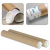 2 Pcs Mailing Tubes Paper Tubes Shipping Cardboard Blueprints Artwork Poster Kraft Extra Heavy-Duty Thickness Posters Rod Storing Protecting