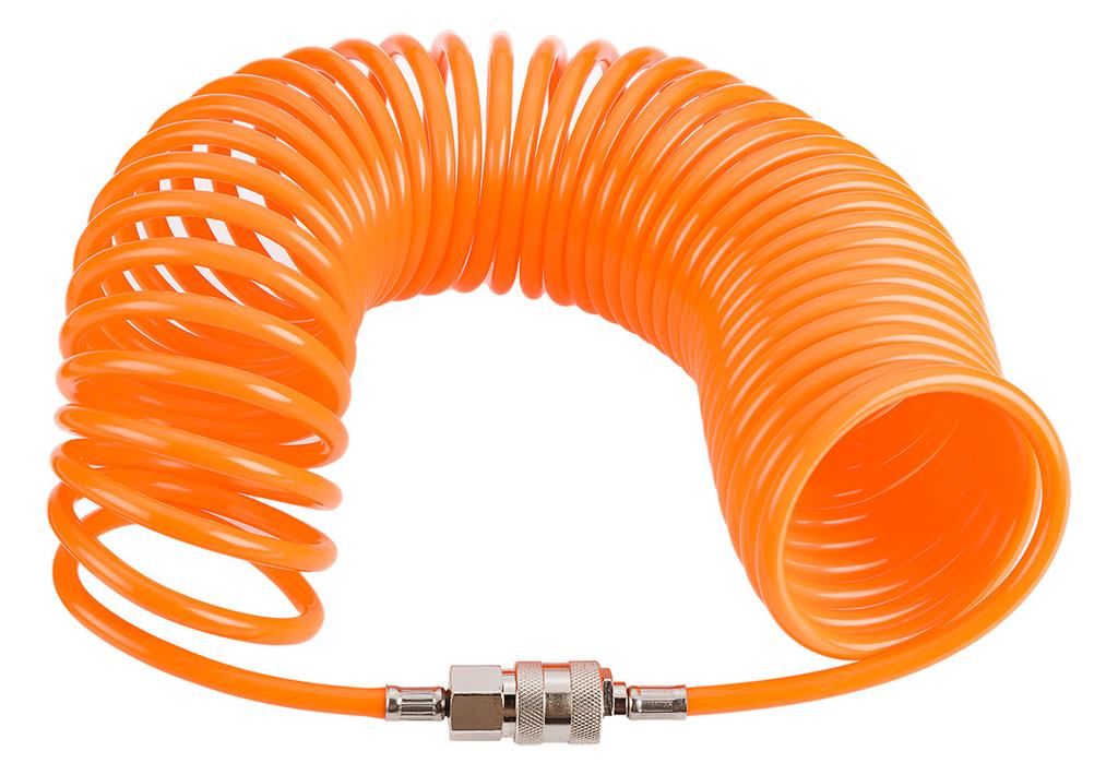 Spiral pressure hose 5 x 8 mm, 15 m, PE