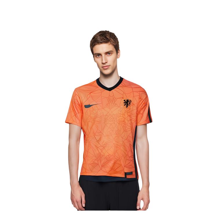 Nike Мужская домашняя футболка Нидерландов 2020 Оранжевая CD0712-819