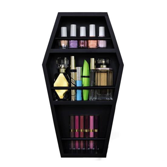 Книжная полка для хранения вещей, креативная форма, простая установка, готический стиль, многофункциональная полка для эфирных масел, настенный органайзер