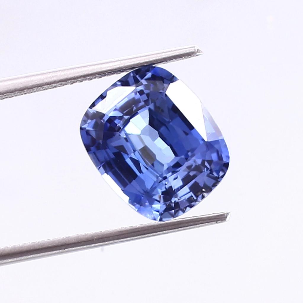 Natural Royal Blue Sapphire Loose Gemstone Flawless 13 ct Cushion Cut September Birthday Birthstone
