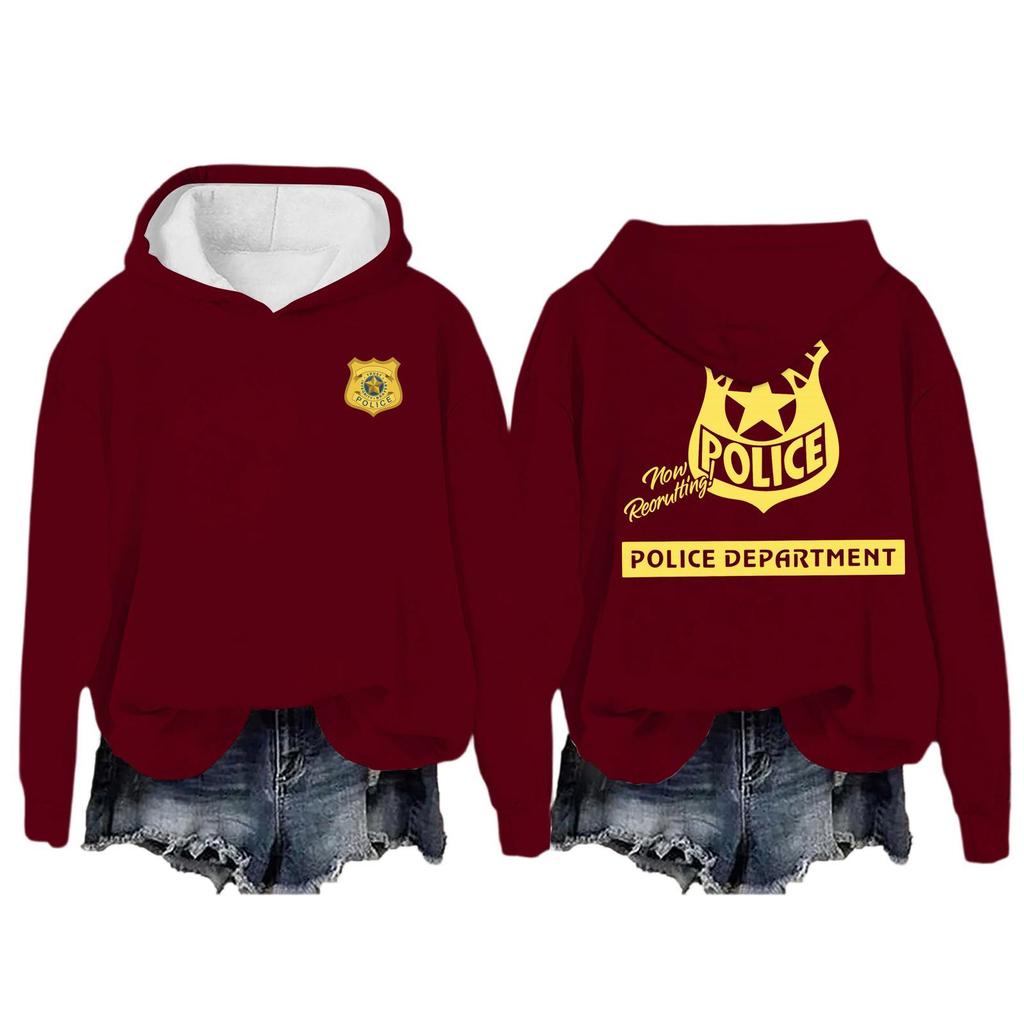 Women's Casual Long-Sleeved Pullover Hoodie With Print