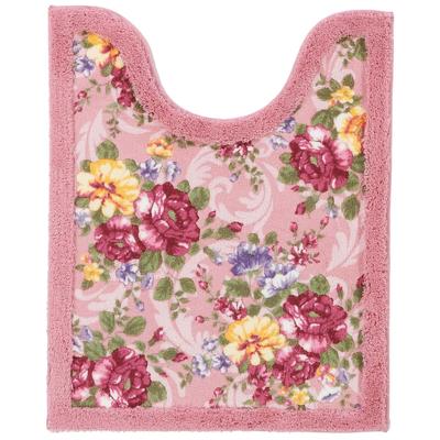 Длинный коврик для туалета Senko Queen Rose, прибл.. 75 x 60 см, Розовый, Антибактериальный и устойчивый к запахам, Сделано в Японии, 35513