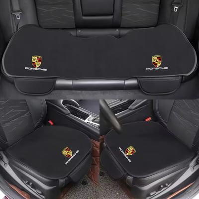 Автомобильная подушка-накидка на сиденье, передняя и задняя, защитная, противоскользящая, для Cayenne Panamera Macan 911 718 Taycan Boxster Cayman