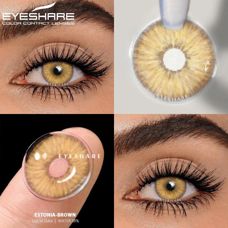 1pair Colored Pupils for Eyes Brown Color Contact Lenes Green Lenses Blue Eye Contacts High Quality Gray Soft Pupils