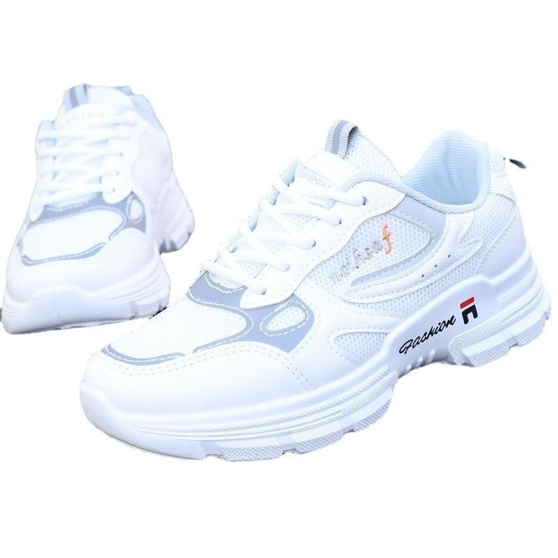 Korean Version Breathable Dad Shoes Women's Mesh Student Sports Shoes 2025 New Spring and Summer Trendy Shoes Versatile Casual Little White Shoes