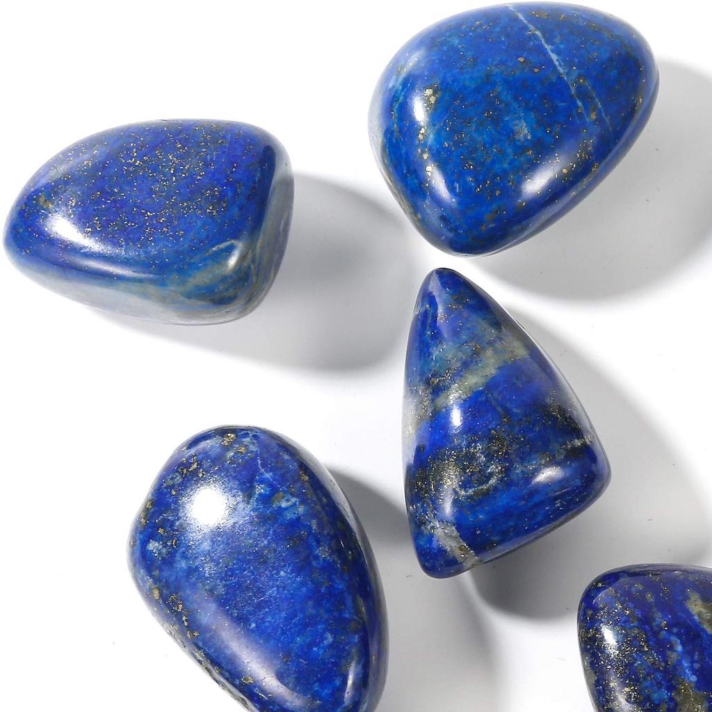 Булыжник EnergyPower Lapis Lazuli 30 мм - 40 мм, большой натуральный камень высшего качества AAA, высококачественный гравий, галька King of Power Stones Lapis December