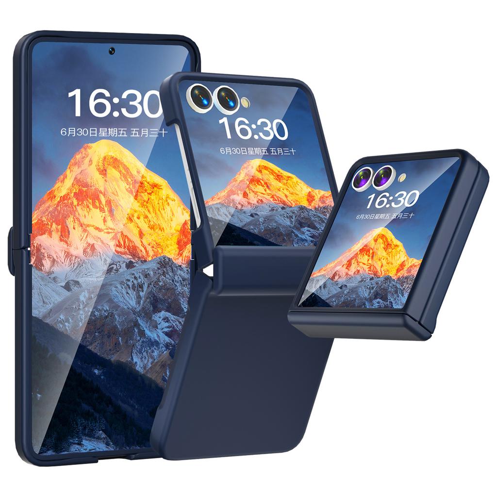 Защитный чехол для мобильного телефона Samsung подходит для ZFlip7, чехол для мобильного телефона, складной экран, ПК, полностью закрывающий, раздельный верхний и нижний флип