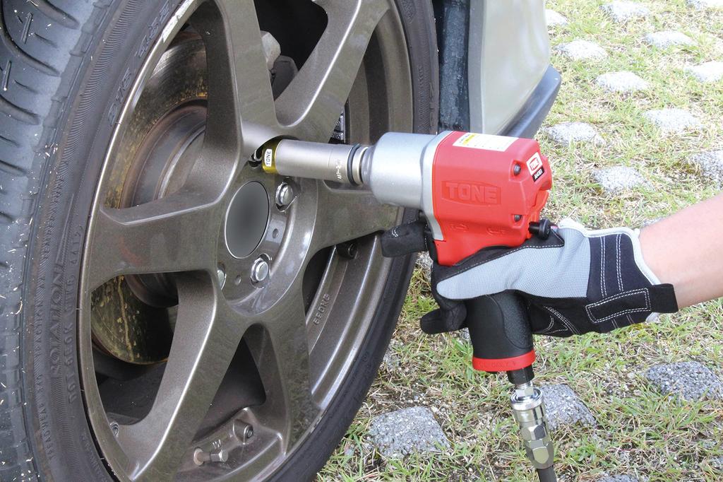 TONE Thin Foil Nut Socket for Impact with Protector Drive Angle Yellow Width Across Flats 21mm 4AP-21N 12.7mm (1/2")