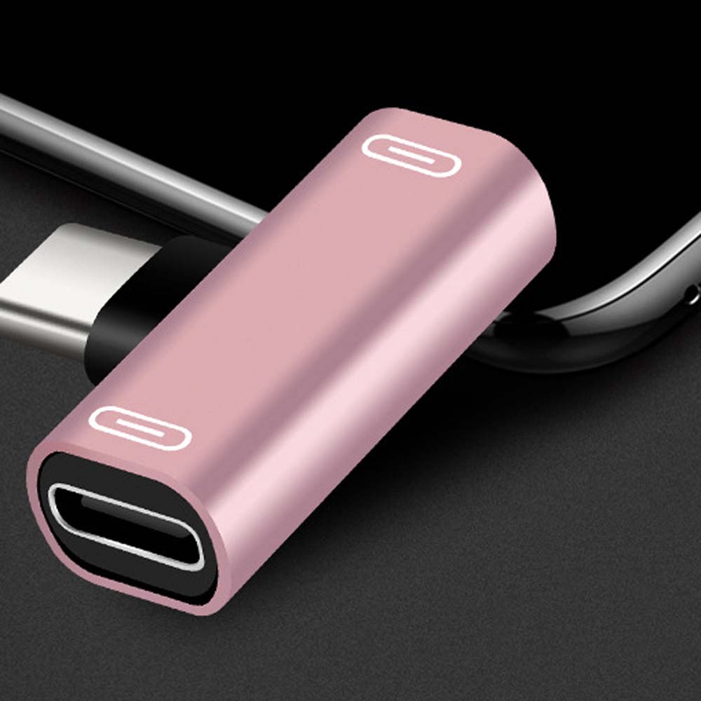 2 in 1 Type C Dual Type C Splitter Type-C Adapter Charger Adapter Headphone Converter Audio Cable